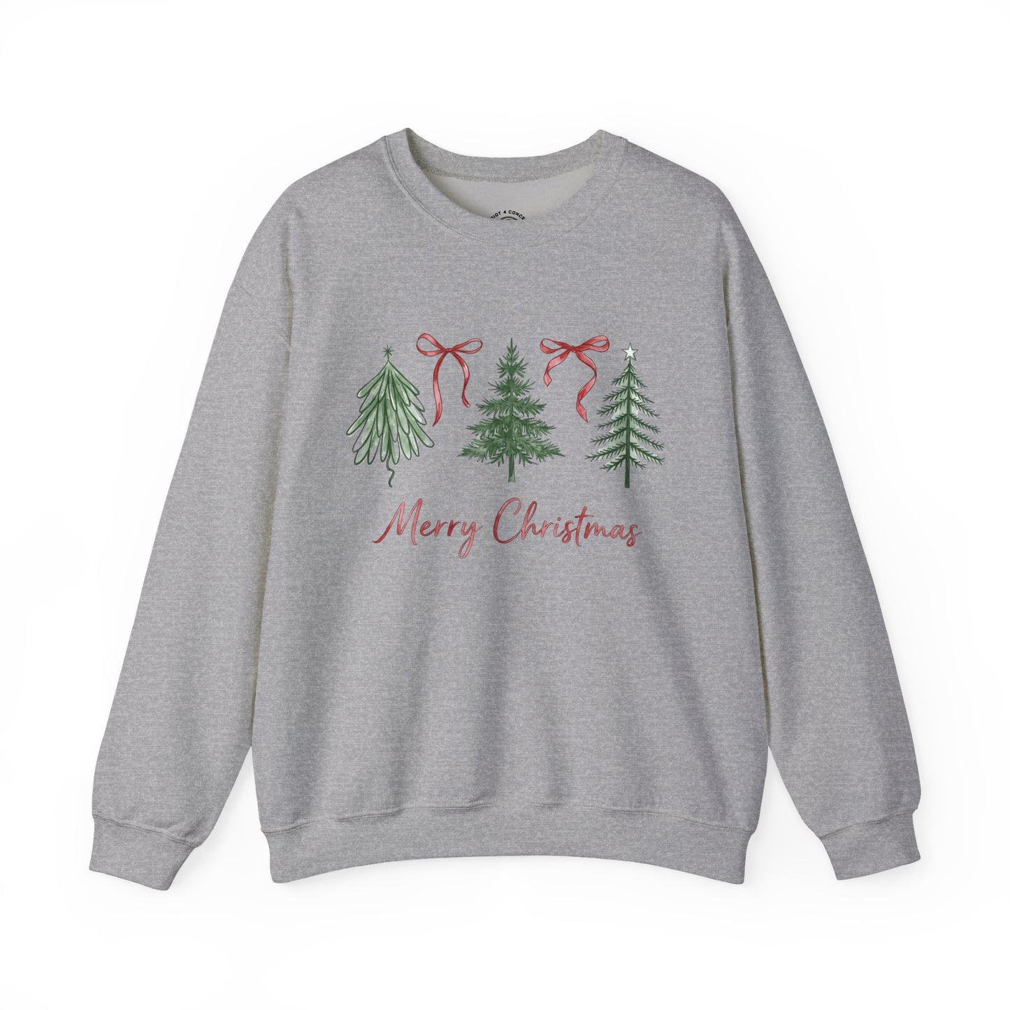 Christmas Tree Crewneck Sweatshirt – Merry Christmas Holiday Pullover