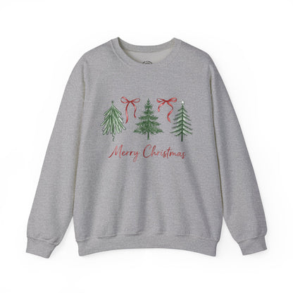 Christmas Tree Crewneck Sweatshirt – Merry Christmas Holiday Pullover