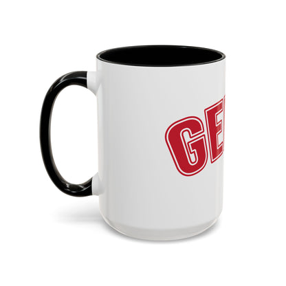 Gen X Coffee Mug — Retro Bold Red Accent Mug (11/15oz)