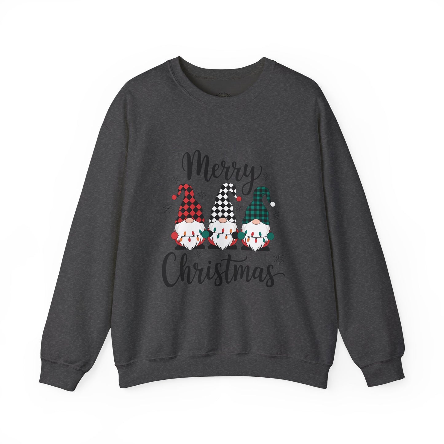 Merry Christmas Gnome Sweatshirt — Holiday Crewneck for Women & Men