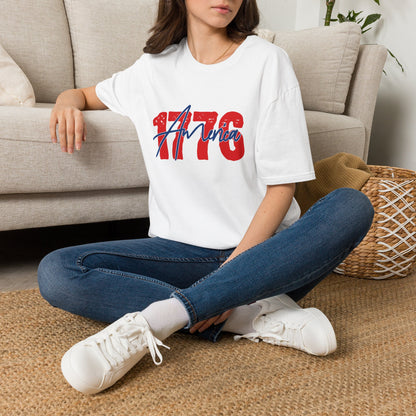 1776 America T‑Shirt — Patriotic Red White & Blue Independence Tee