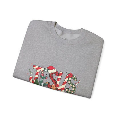 Crewneck Sweatshirt — “JESUS the reason for the season” Christmas Holiday Pullover