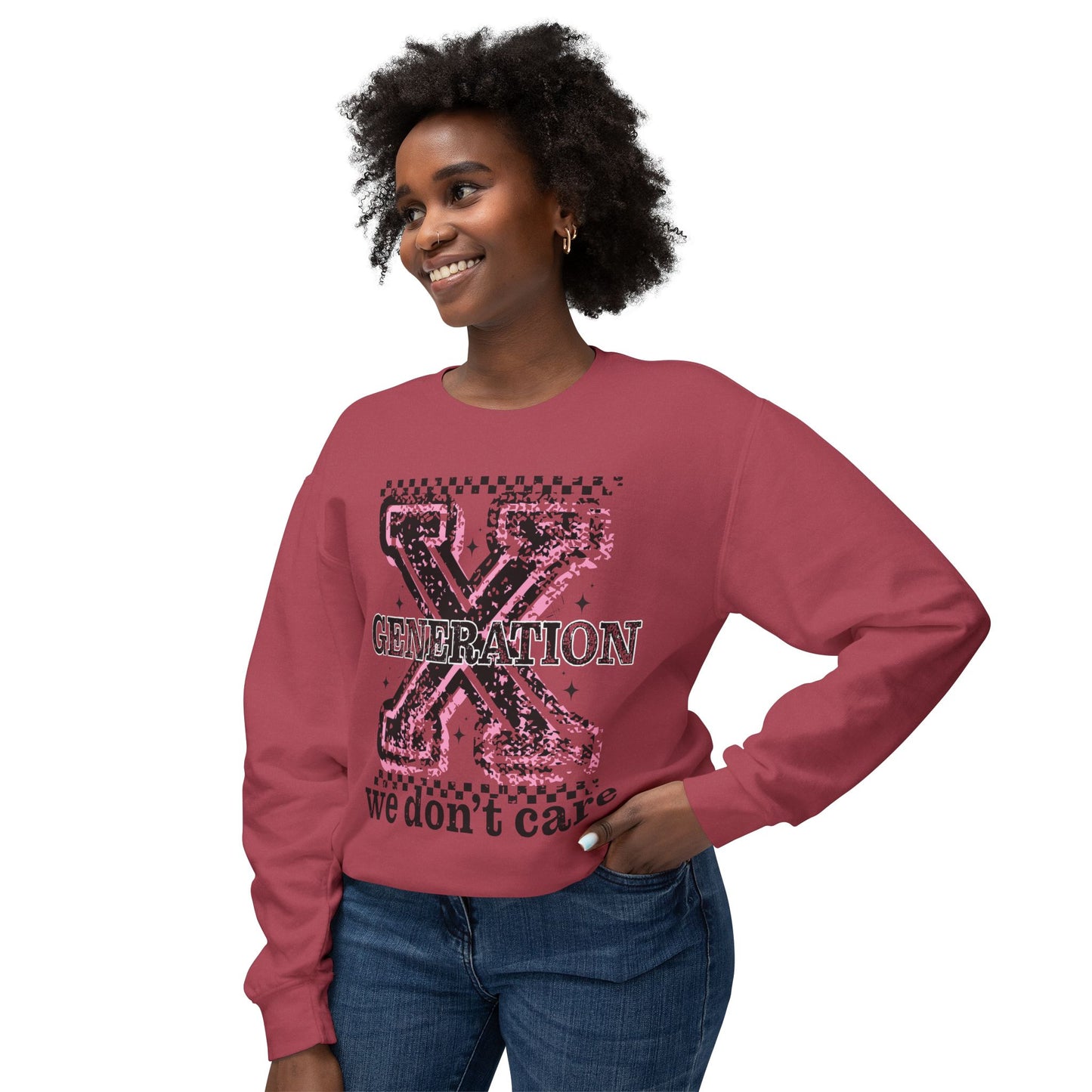 Generation X 'We Don't Care' Crewneck Sweatshirt