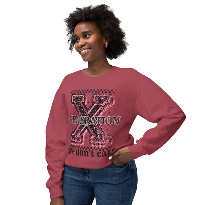 Generation X 'We Don't Care' Crewneck Sweatshirt