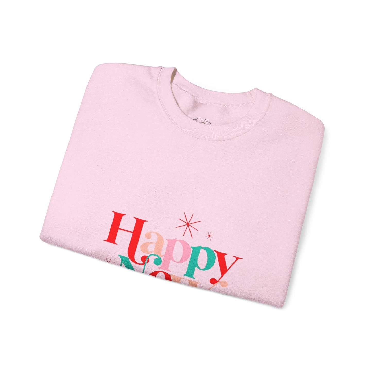 New Year Crewneck Sweatshirt — "Happy New Year" Festive Holiday Sweatshirt