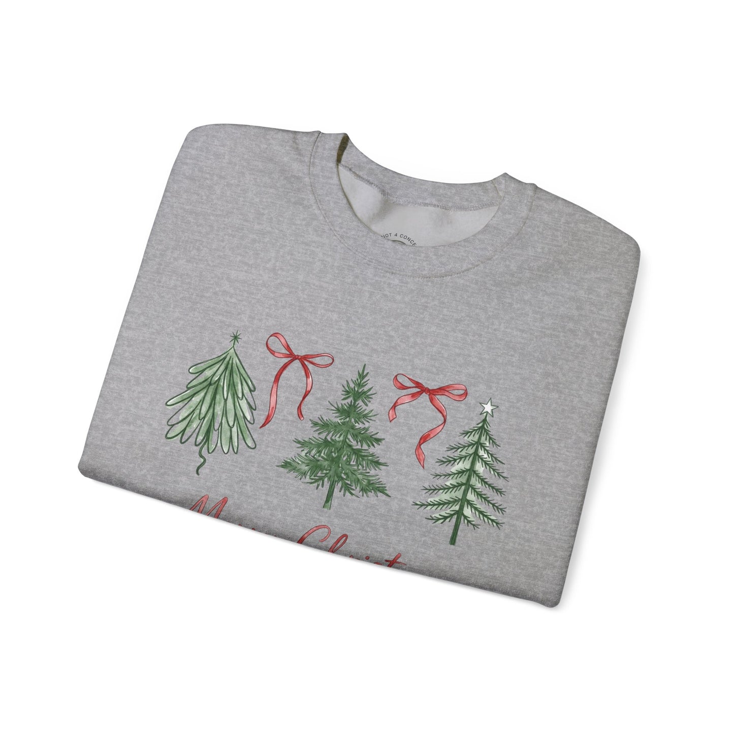 Christmas Tree Crewneck Sweatshirt – Merry Christmas Holiday Pullover