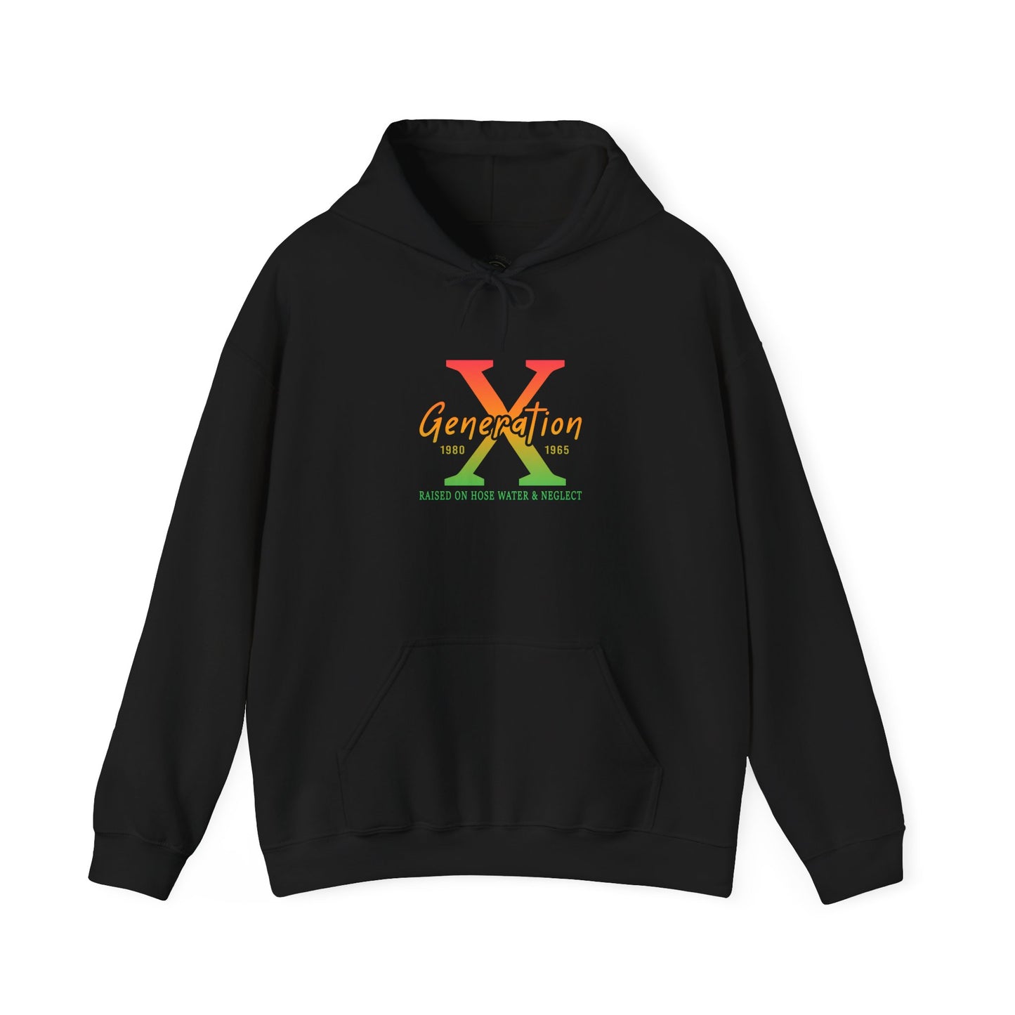 Generation X Retro Hoodie – Vintage 80s-90s Logo Sweatshirt