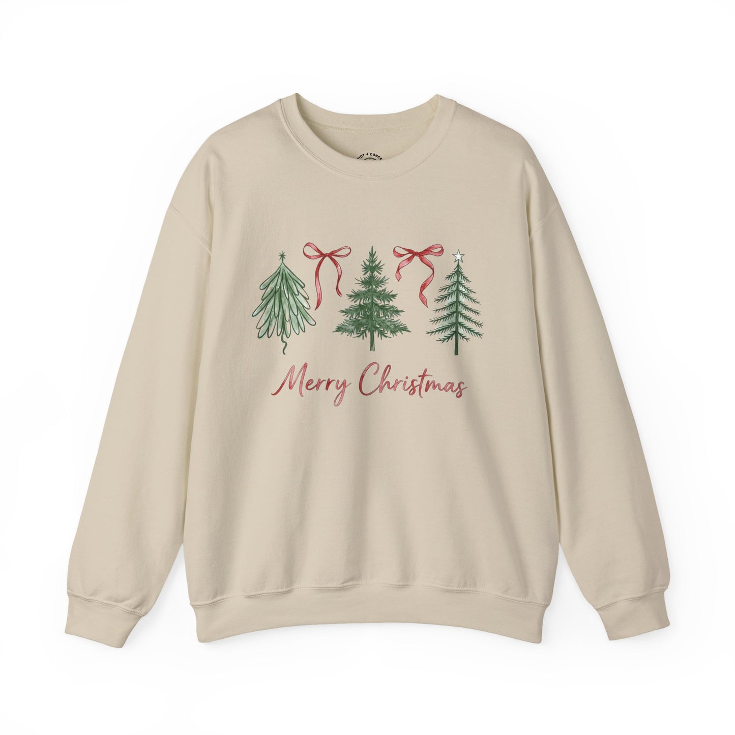 Christmas Tree Crewneck Sweatshirt – Merry Christmas Holiday Pullover
