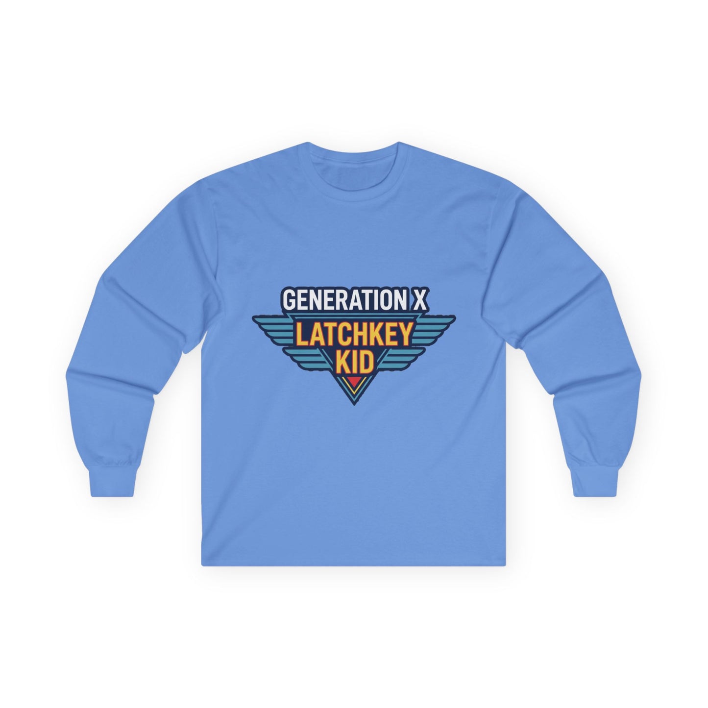 Generation X "Latchkey Kid" Long Sleeve Tee — Retro 80s Nostalgia Shirt