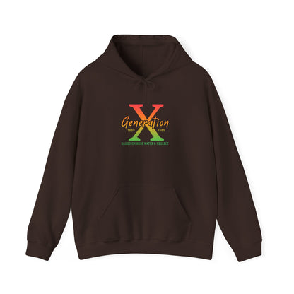 Generation X Retro Hoodie – Vintage 80s-90s Logo Sweatshirt