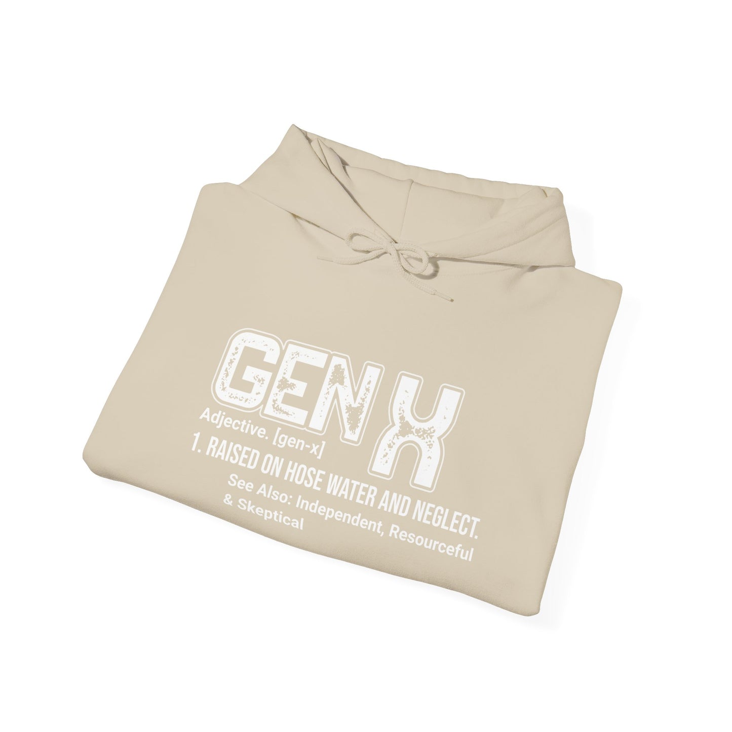 Gen X Definition Hoodie — Retro 'Gen X' Graphic Pullover
