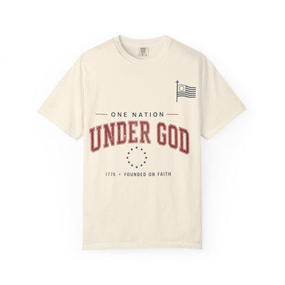 Under God T-Shirt — One Nation Patriotic Faith Tee