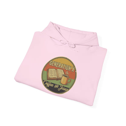 Generation X Coffee & Vinyl Hoodie — Retro Music Lover Pullover