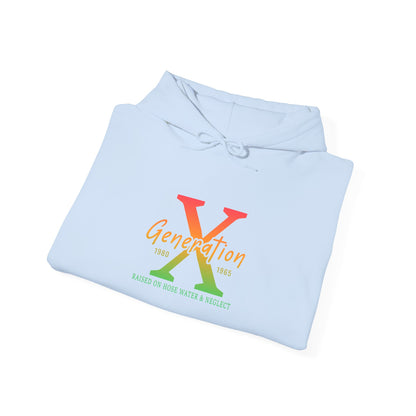 Generation X Retro Hoodie – Vintage 80s-90s Logo Sweatshirt