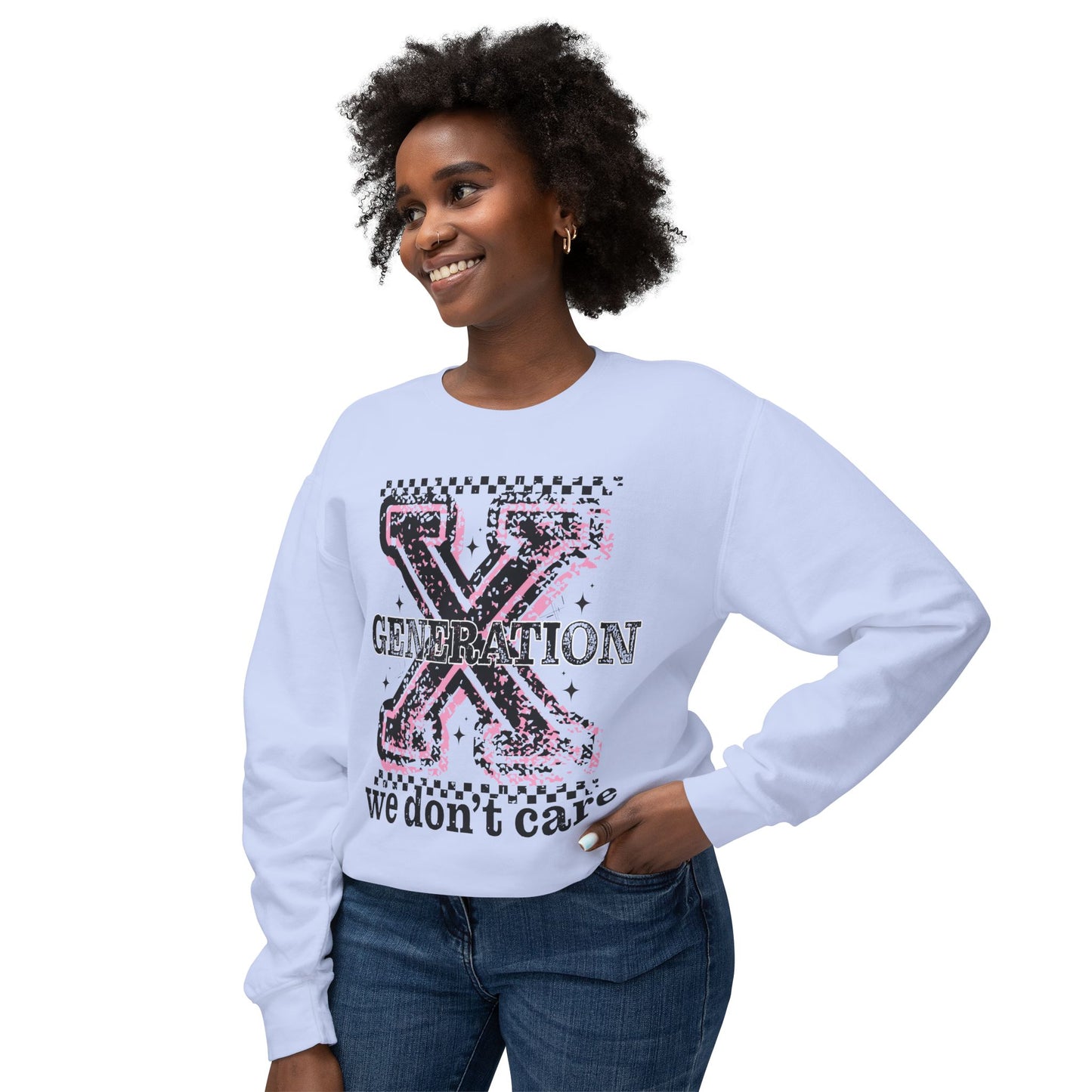 Generation X 'We Don't Care' Crewneck Sweatshirt