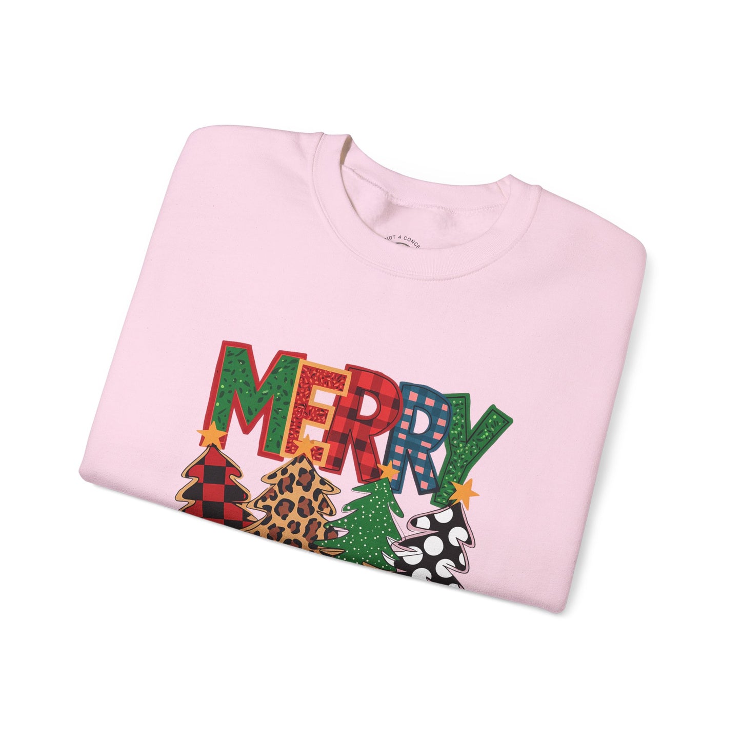 Merry Christmas Tree Crewneck Sweatshirt