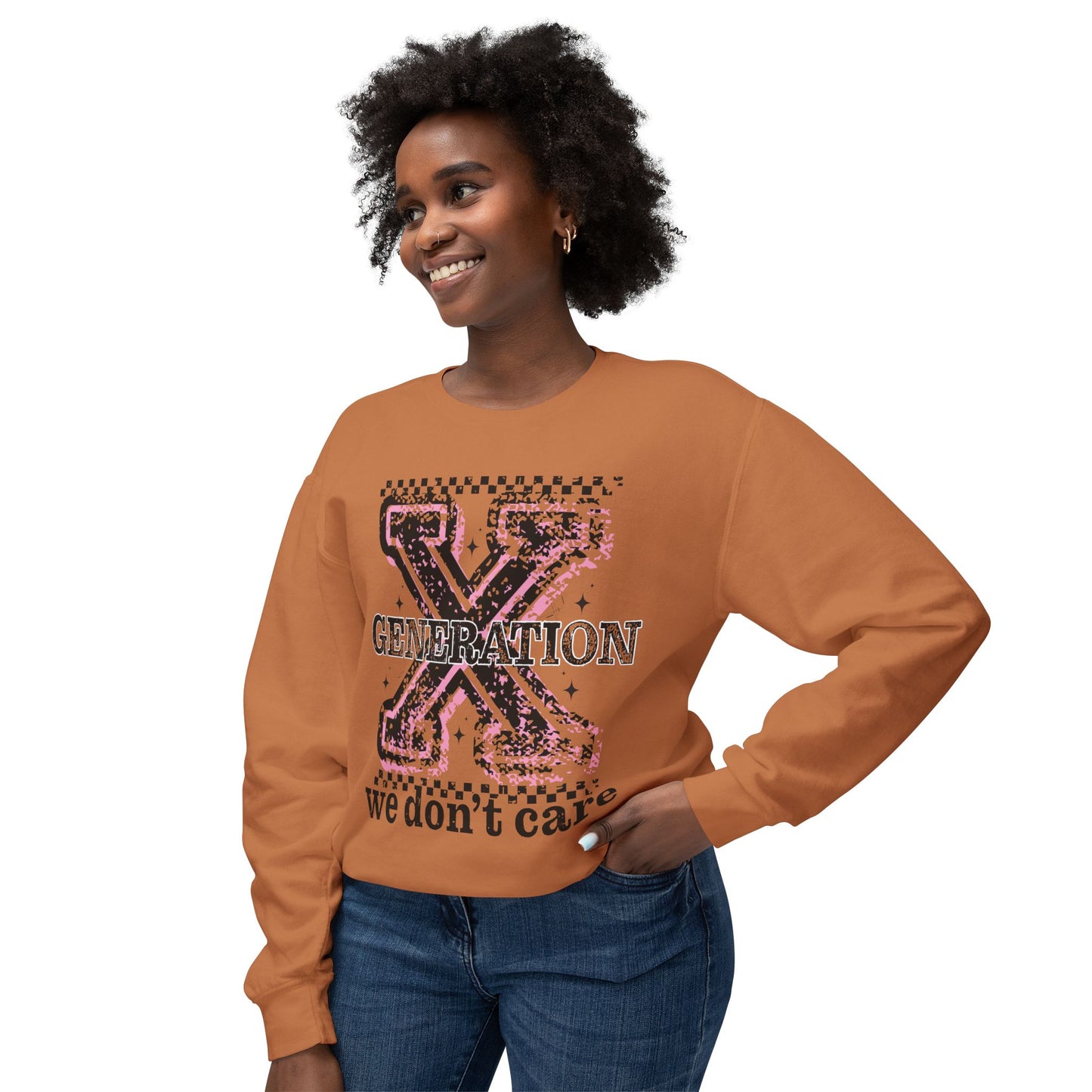 Generation X 'We Don't Care' Crewneck Sweatshirt