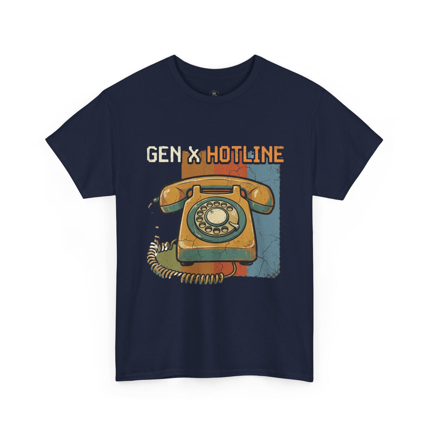 Vintage Rotary Phone T‑Shirt - "Gen X Hotline" Retro Graphic Tee