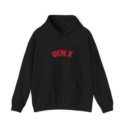 Gen X Retro Hoodie — Vintage Collegiate Pullover for Generation X