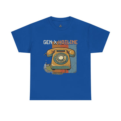 Vintage Rotary Phone T‑Shirt - "Gen X Hotline" Retro Graphic Tee