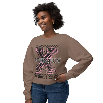 Generation X 'We Don't Care' Crewneck Sweatshirt