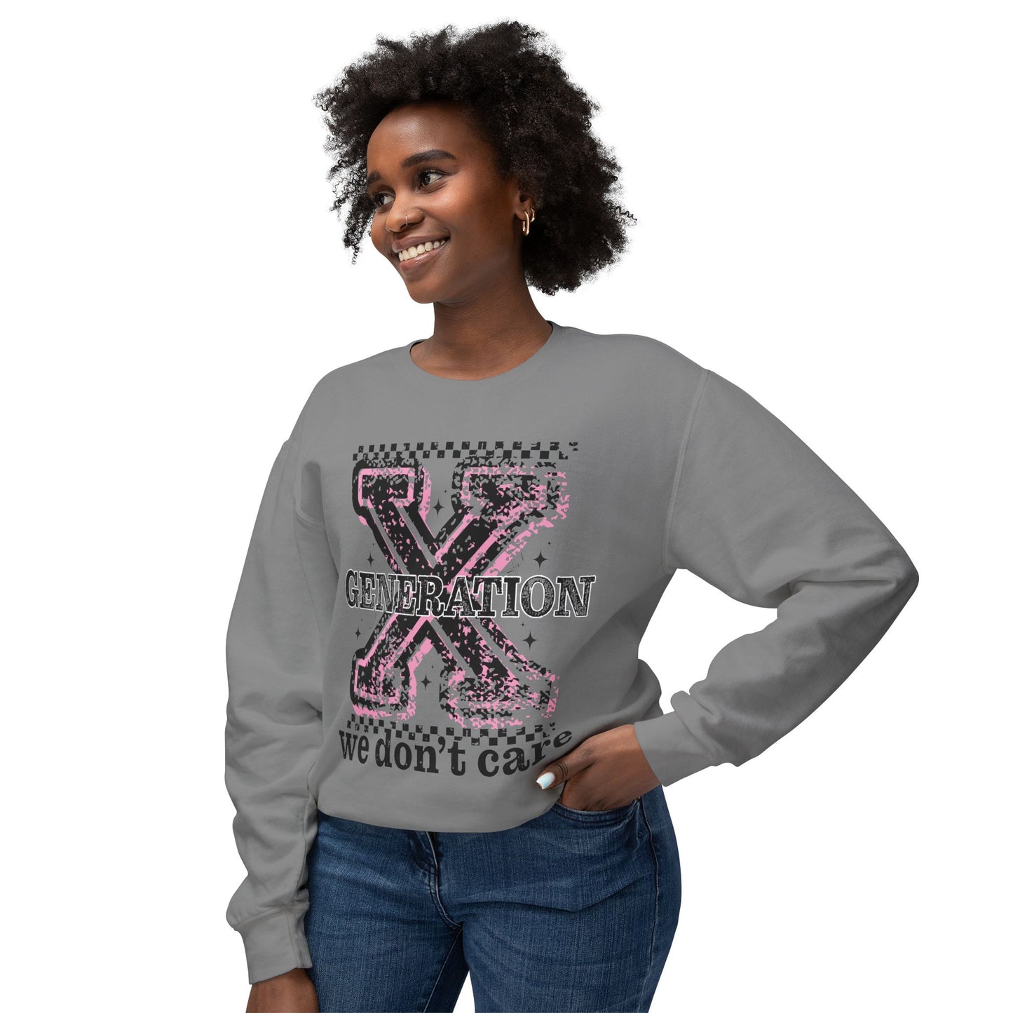 Generation X 'We Don't Care' Crewneck Sweatshirt