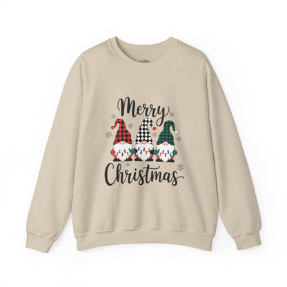 Merry Christmas Gnome Sweatshirt — Holiday Crewneck for Women & Men