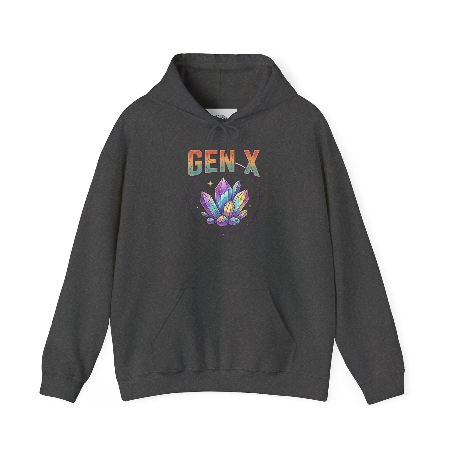 Gen X Hoodie — Colorful Lotus Graphic Pullover