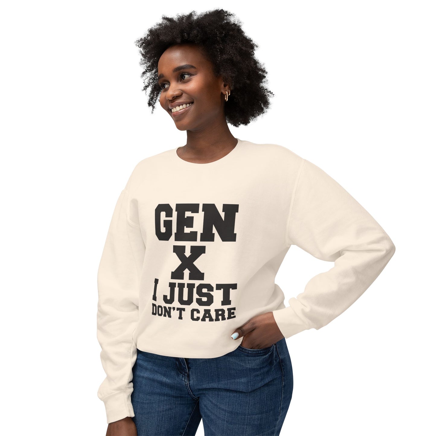 Gen X 'I Just Don't Care' Crewneck Sweatshirt