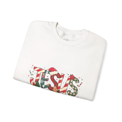 Crewneck Sweatshirt — “JESUS the reason for the season” Christmas Holiday Pullover