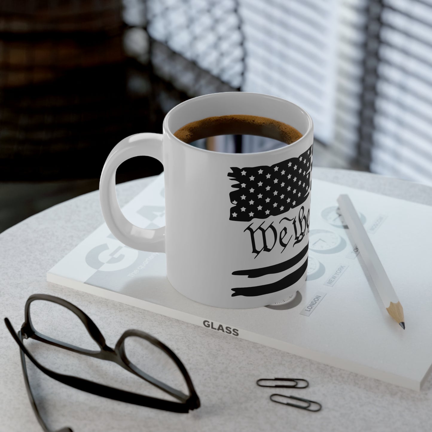 We the People American Flag 20oz Jumbo Mug — Patriotic Constitution Coffee Cup