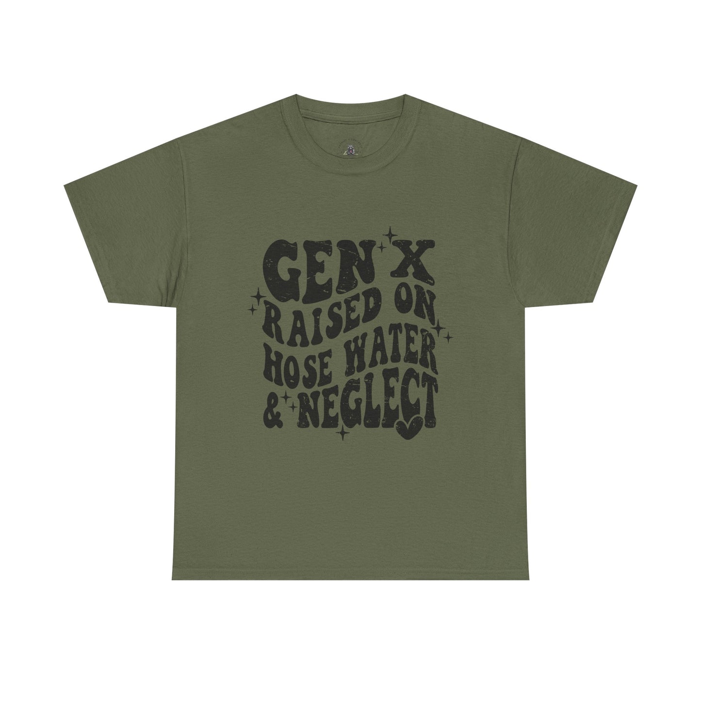 Gen X Raised on Hose Water & Neglect T-Shirt — Retro Funny Vintage Humor Tee