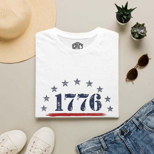 1776 Patriotic T-Shirt — Vintage American Independence Tee (1776–2026)