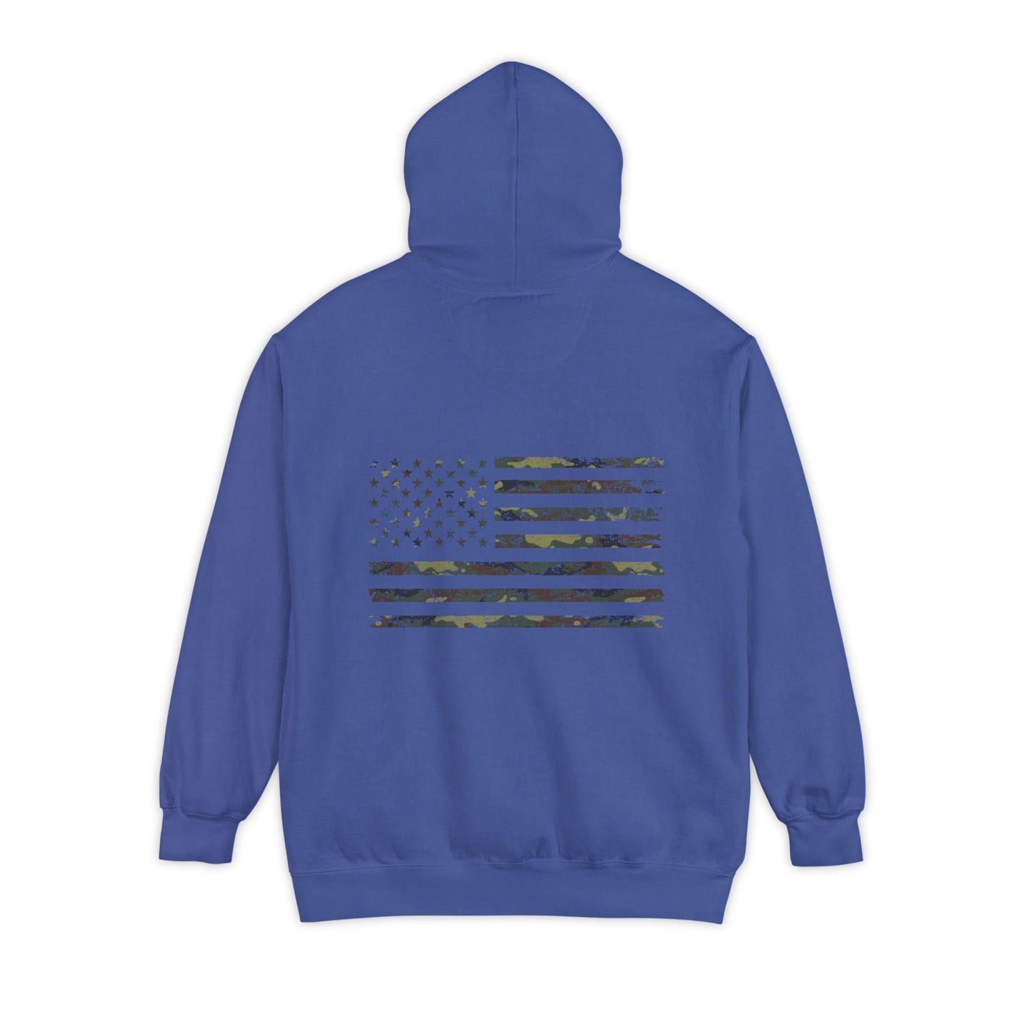 Flag Graphic Hoodie — Distressed American Flag Design