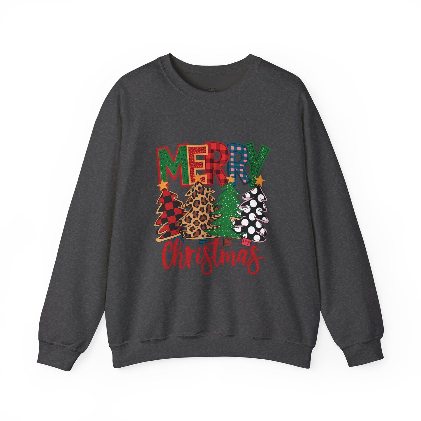 Merry Christmas Tree Crewneck Sweatshirt