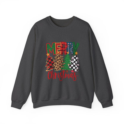 Merry Christmas Tree Crewneck Sweatshirt