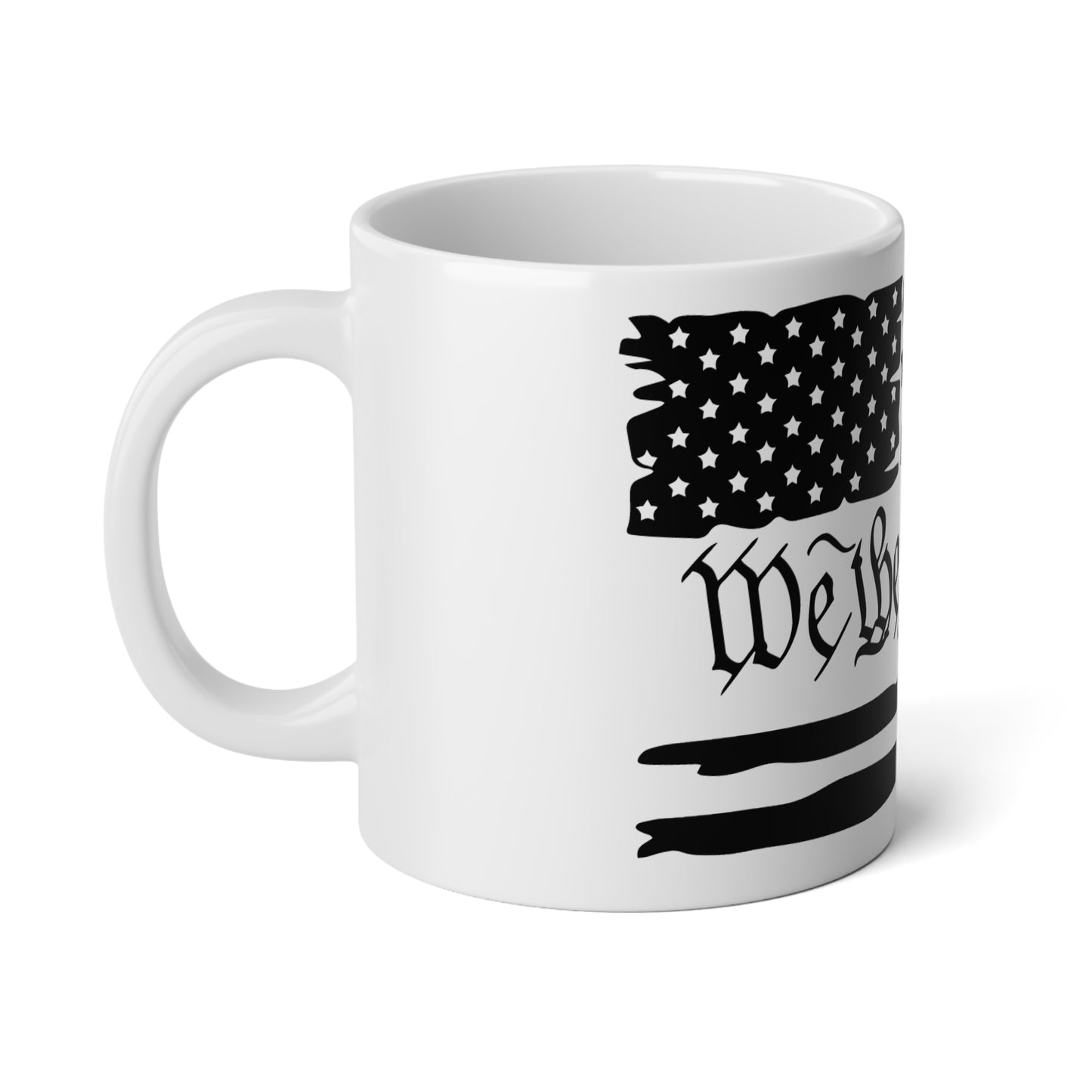 We the People American Flag 20oz Jumbo Mug — Patriotic Constitution Coffee Cup