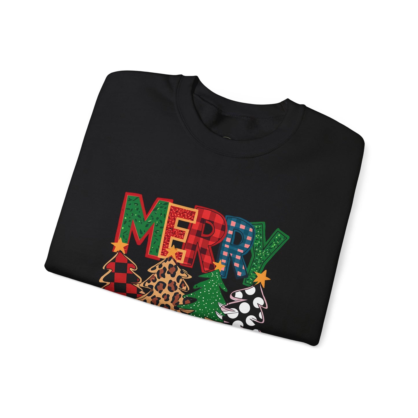 Merry Christmas Tree Crewneck Sweatshirt