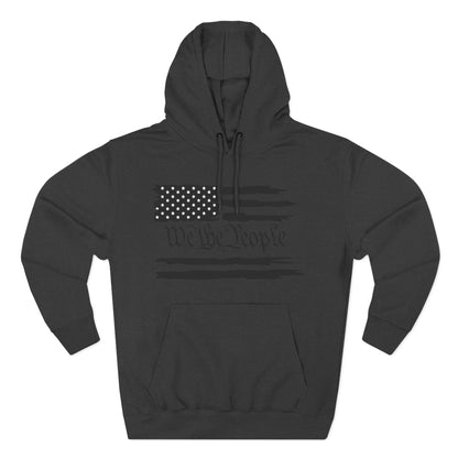 Patriotic "We the People" Hoodie - Distressed American Flag Pullover