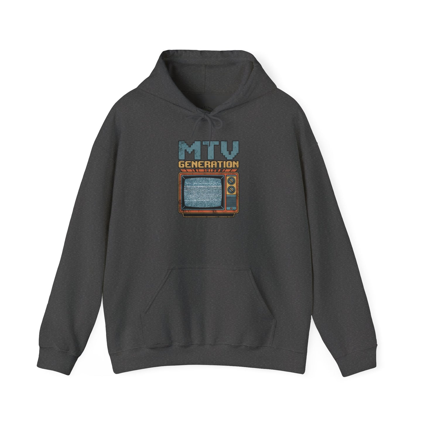 Retro TV 'MTV Generation' Hoodie – Vintage 80s Nostalgia Pullover