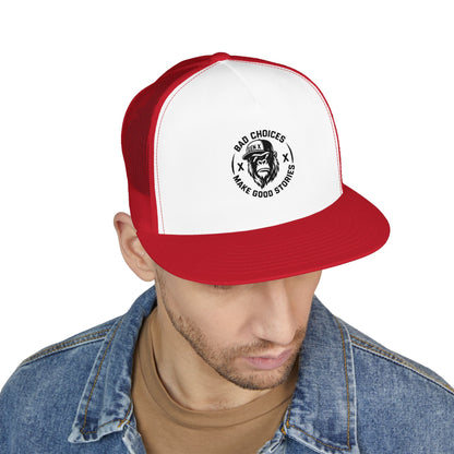 Embroidered 5 Panel Trucker Cap - Stylish Casual Hat for Outdoor Adventures, Perfect Gift for Dad, Summer Vibes, Fashionable Headwear