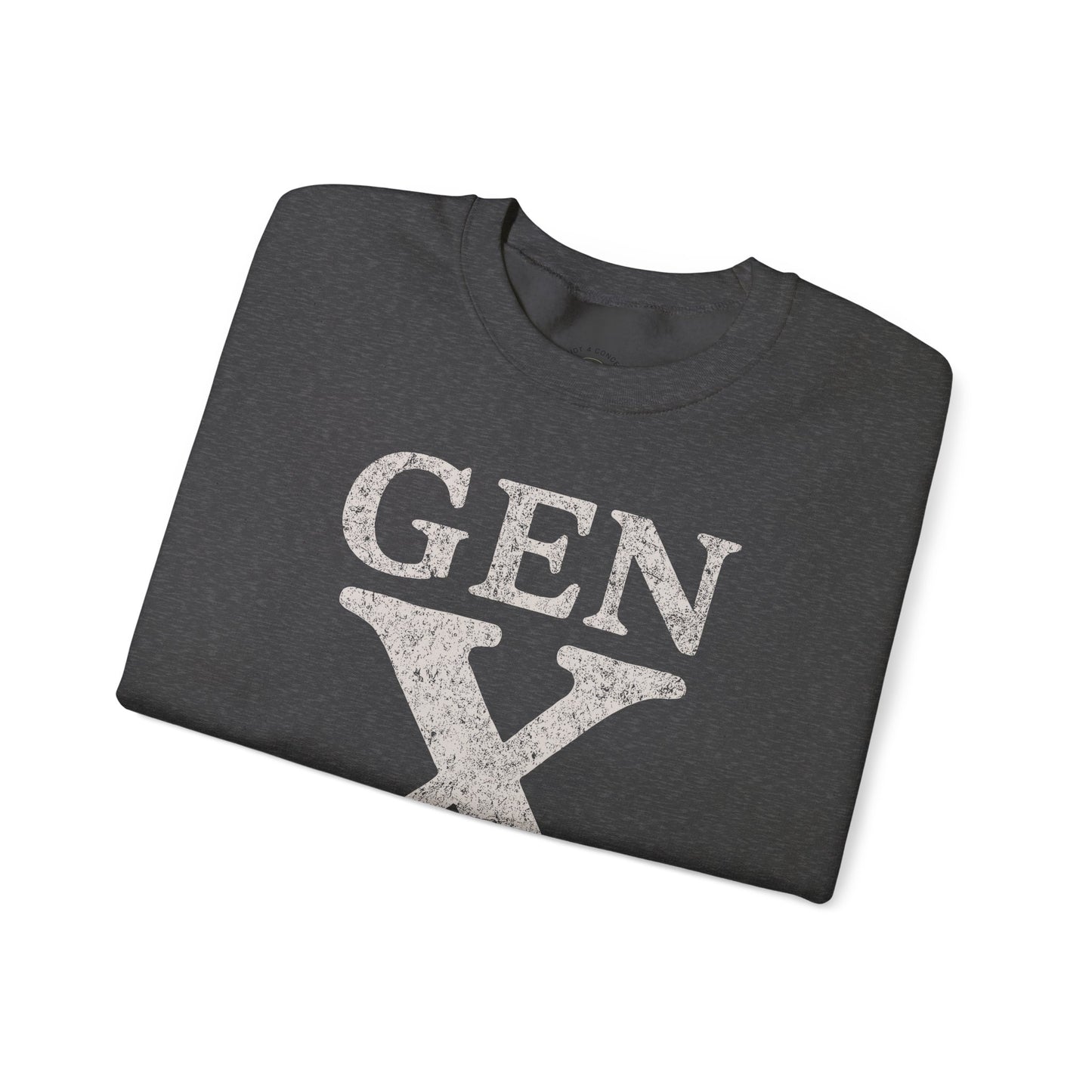 Gen X Crewneck Sweatshirt - “Gen X The Badass Generation” Retro Graphic