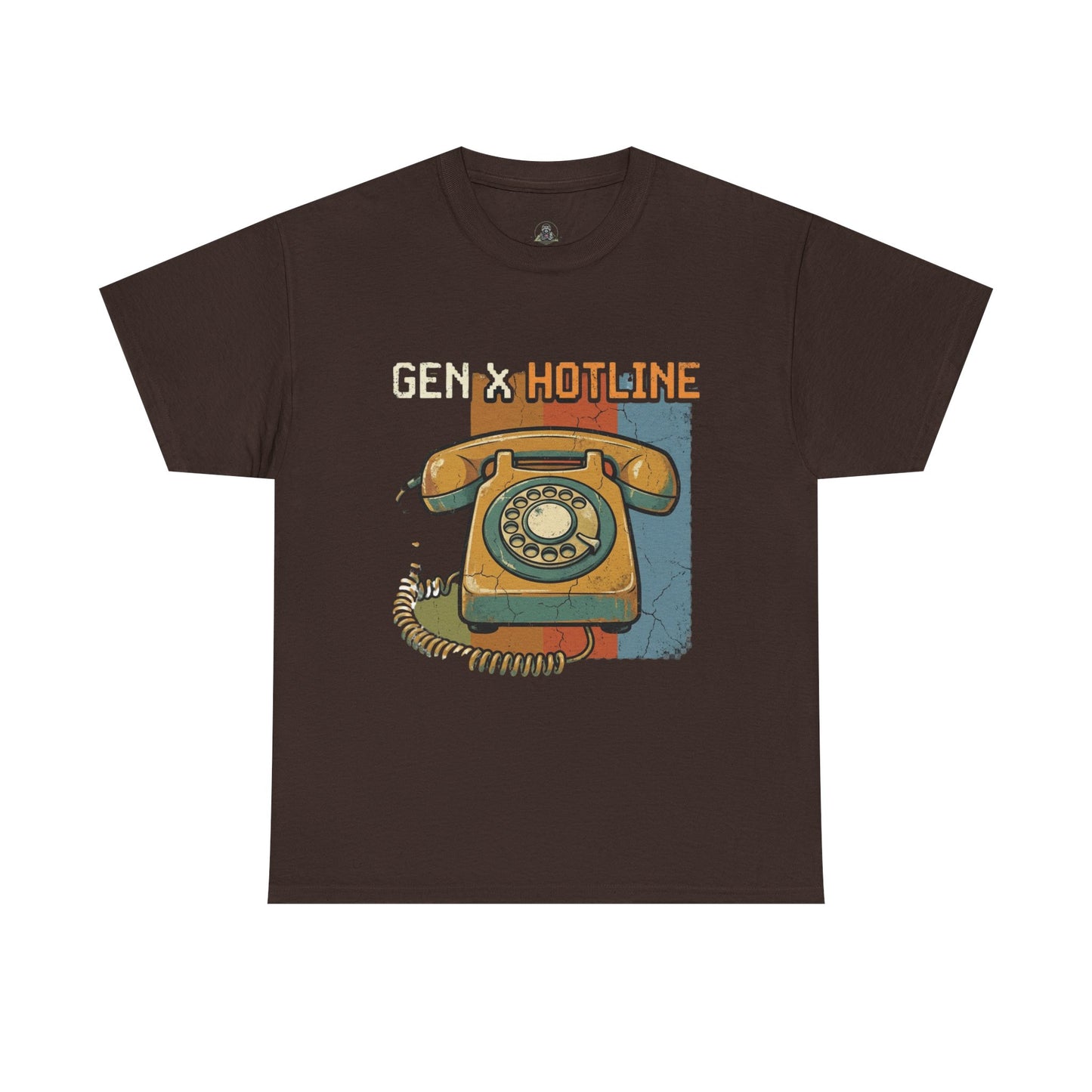 Vintage Rotary Phone T‑Shirt - "Gen X Hotline" Retro Graphic Tee