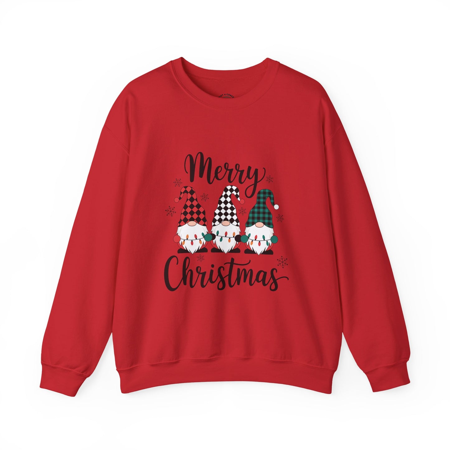 Merry Christmas Gnome Sweatshirt — Holiday Crewneck for Women & Men