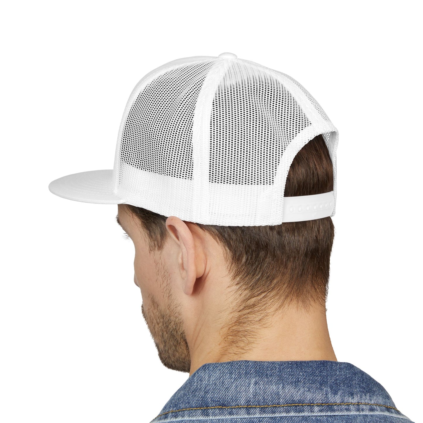 Embroidered 5 Panel Trucker Cap - Stylish Casual Hat for Outdoor Adventures, Perfect Gift for Dad, Summer Vibes, Fashionable Headwear