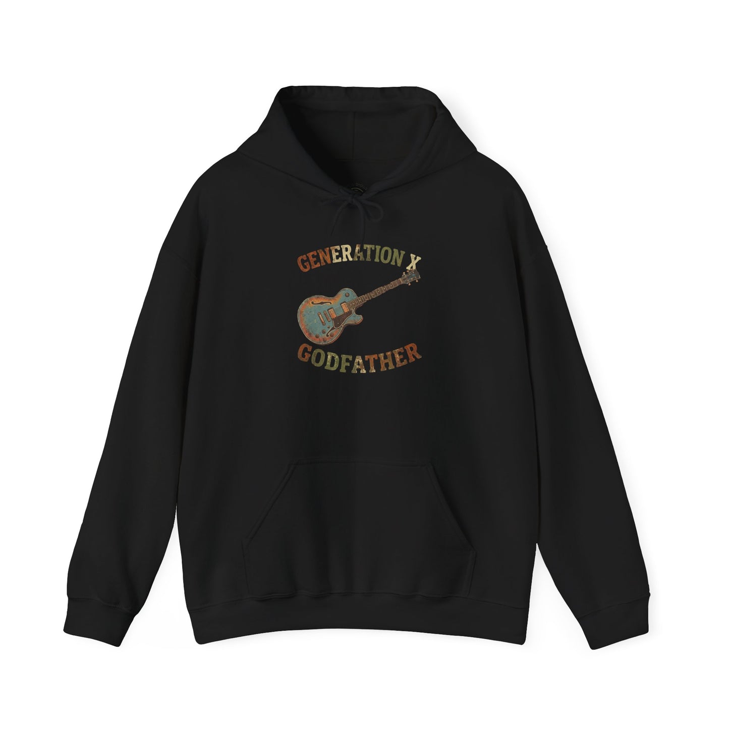 Generation Godfather Guitar Hoodie – Vintage Rock Musician Gift