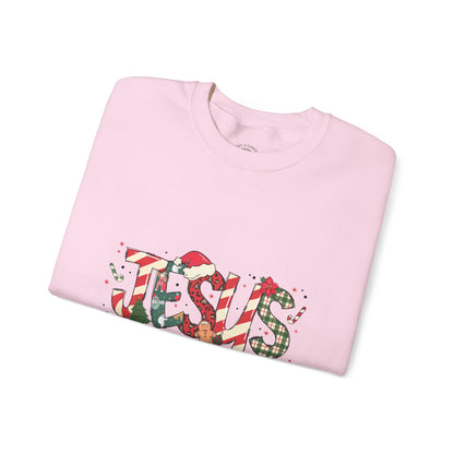 Crewneck Sweatshirt — “JESUS the reason for the season” Christmas Holiday Pullover