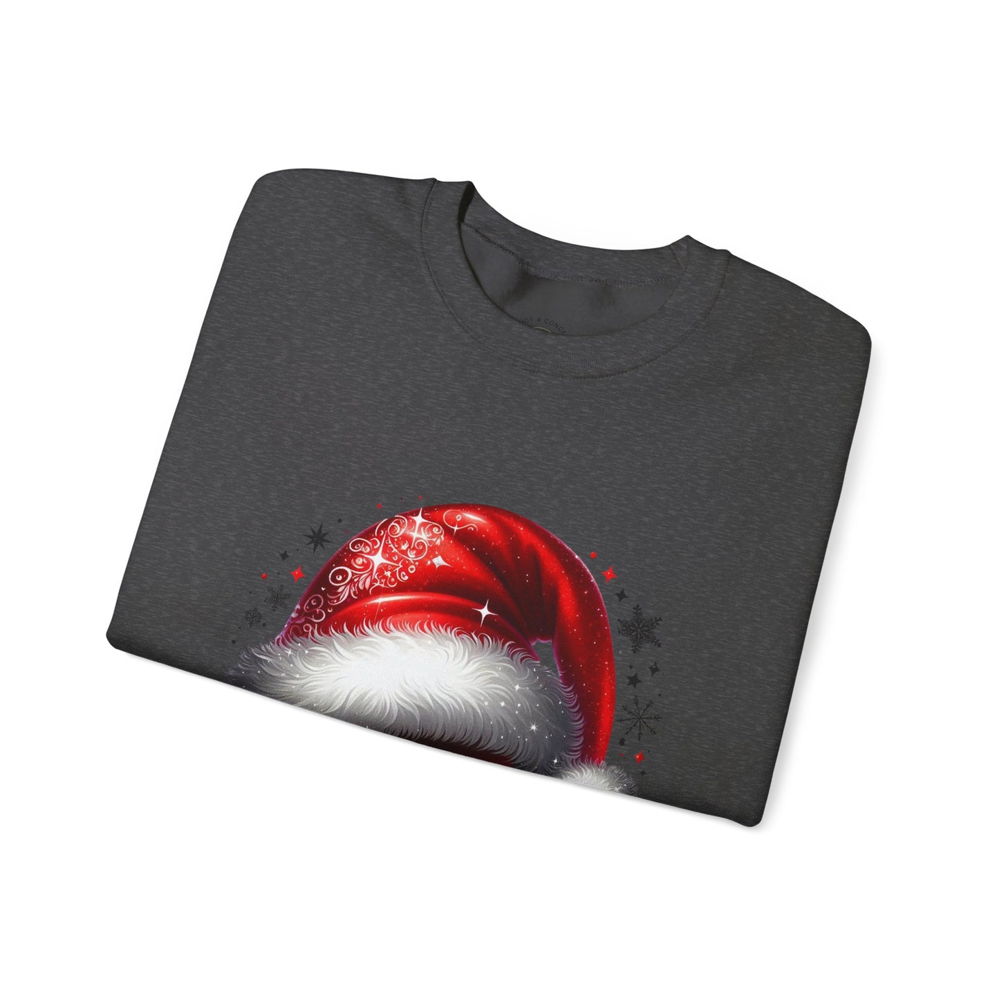 Christmas Sweatshirt - Red Santa Hat "Merry Christmas" Holiday Crewneck