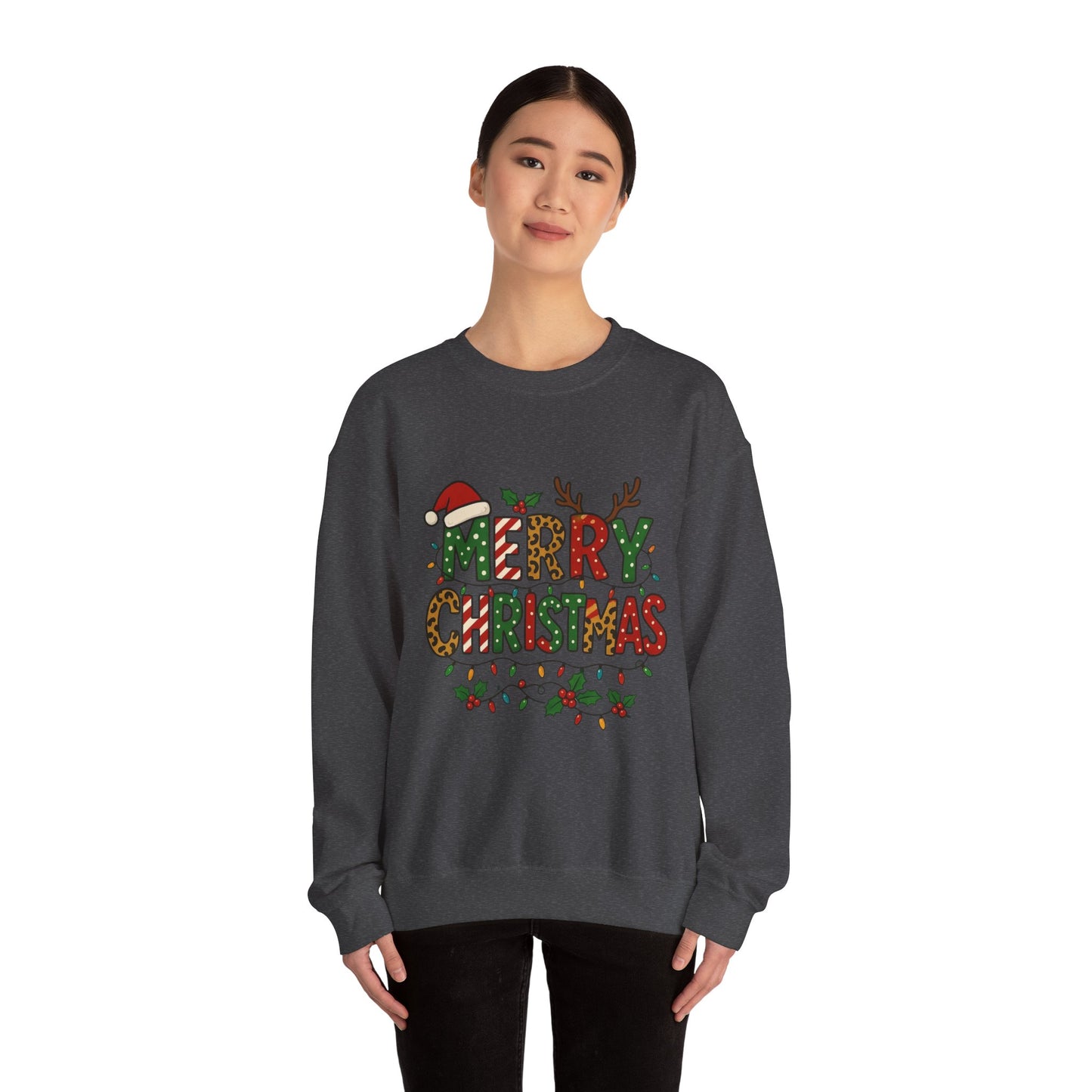 Christmas Sweatshirt — 'Merry Christmas' Holiday Crewneck