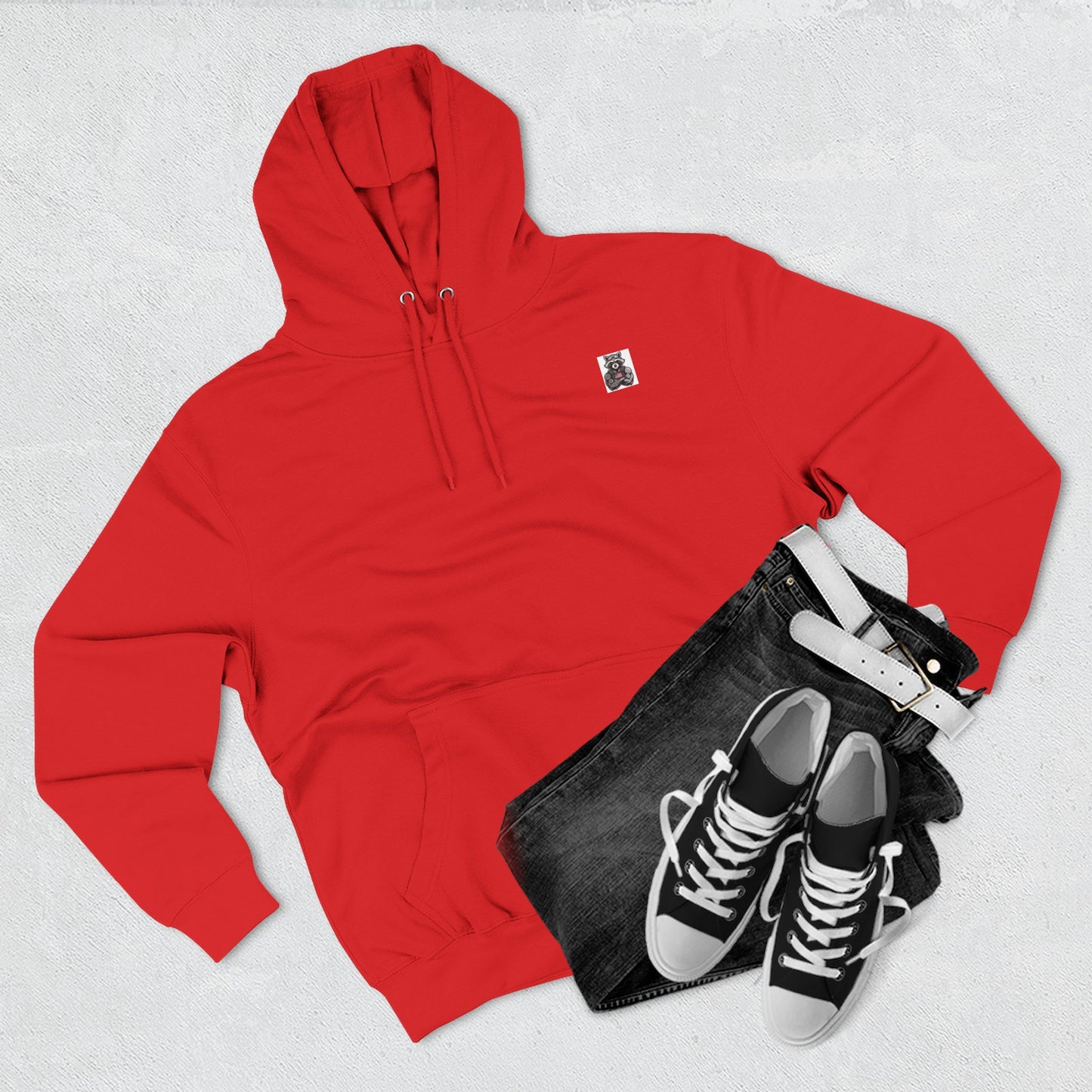 American Flag Cross Hoodie — Christian Patriotic Pullover with Distressed Stars & Stripes
